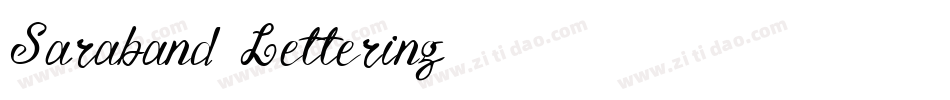 Saraband Lettering字体转换